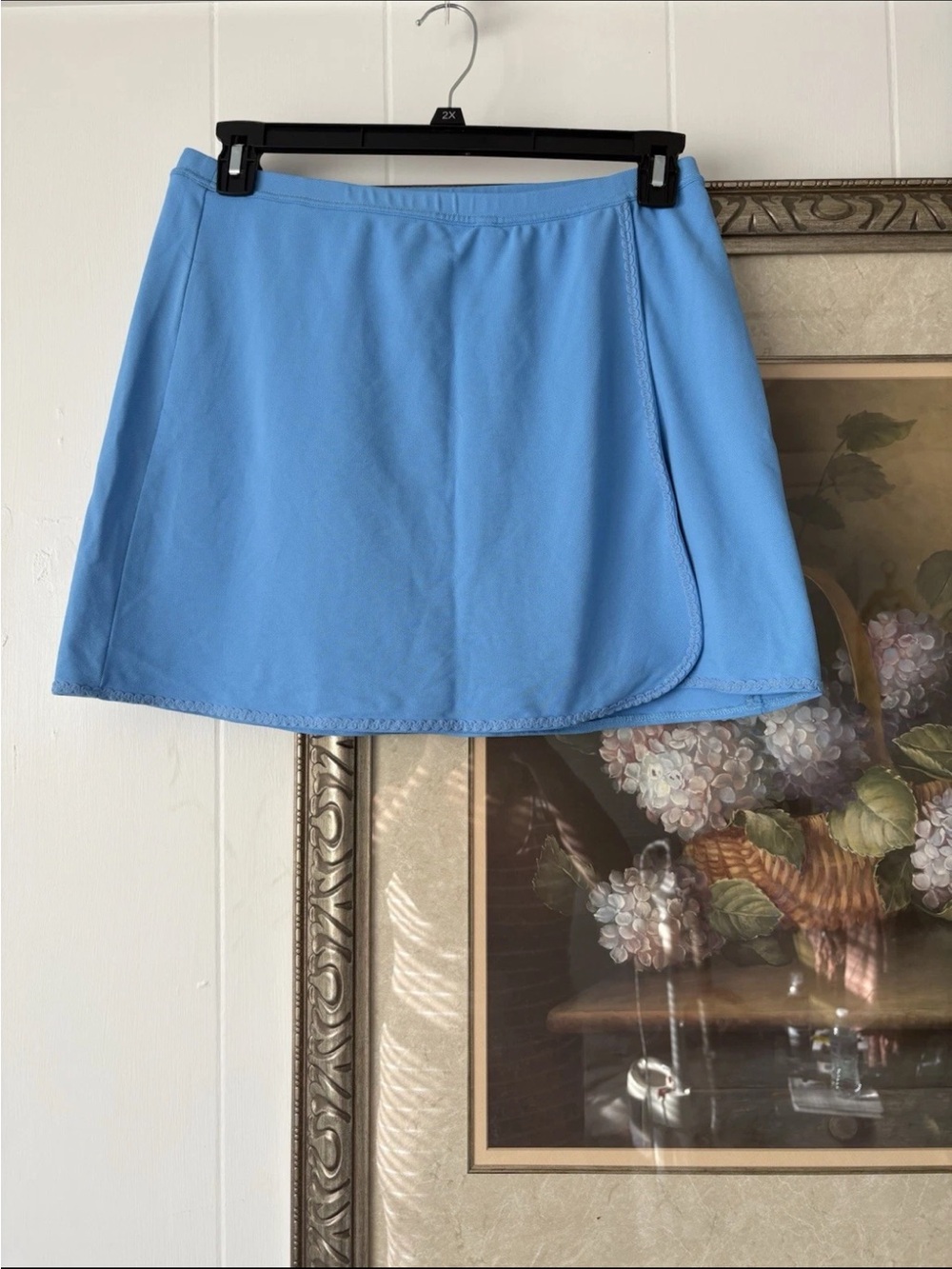 Tail Sky Blue Wrap-Front Tennis Skort